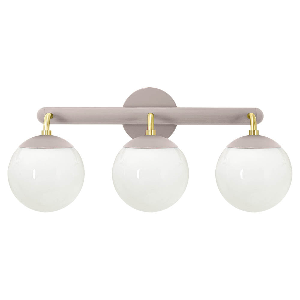 Brass and barely color Legend 3 sconce Dutton Brown lighting