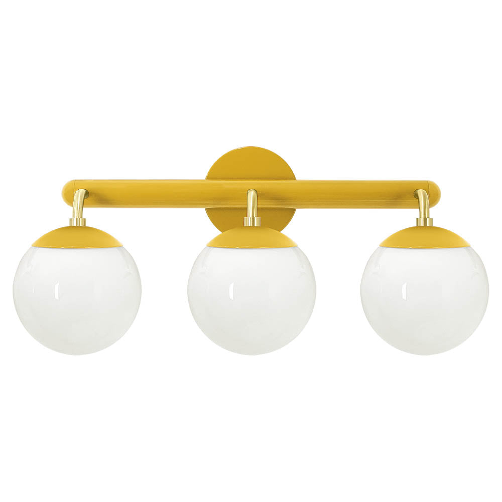 Brass and ochre color Legend 3 sconce Dutton Brown lighting