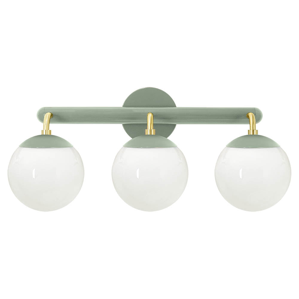 Brass and spa color Legend 3 sconce Dutton Brown lighting
