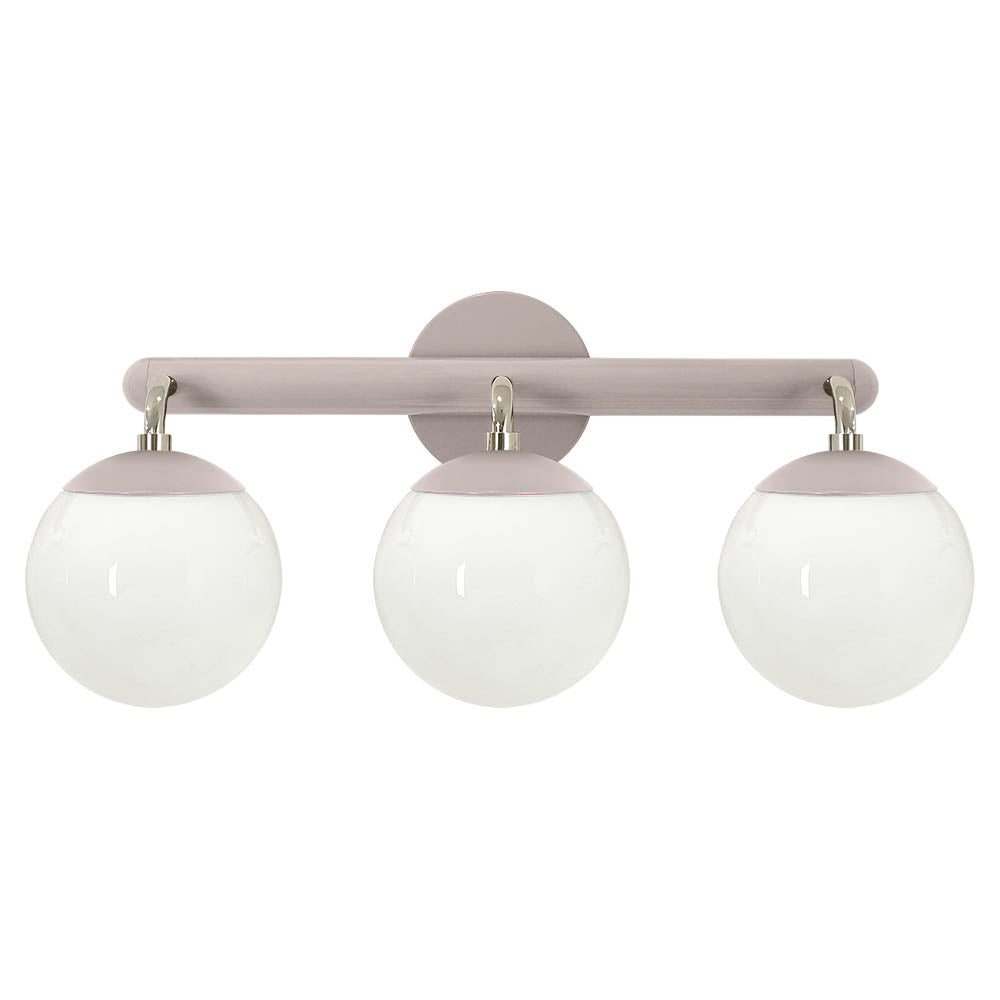 Nickel and barely color Legend 3 sconce Dutton Brown lighting