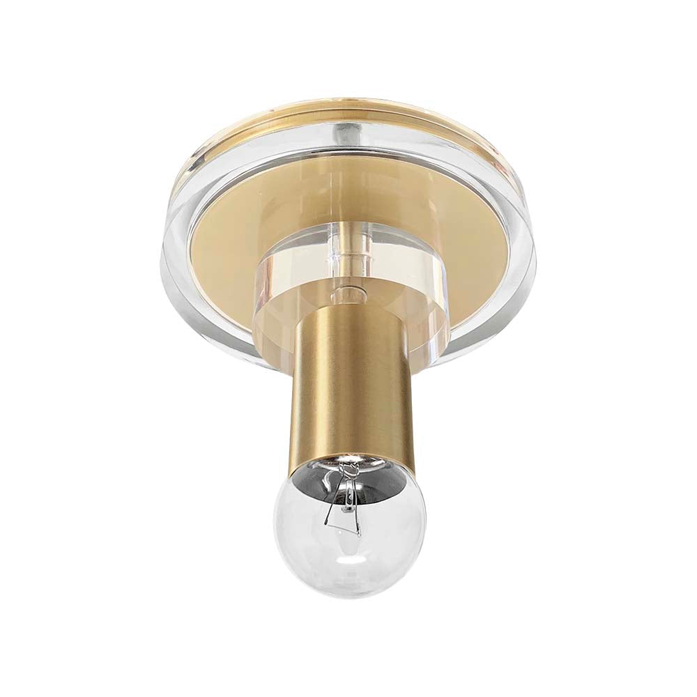 Brass Lepore flush mount Dutton Brown lighting