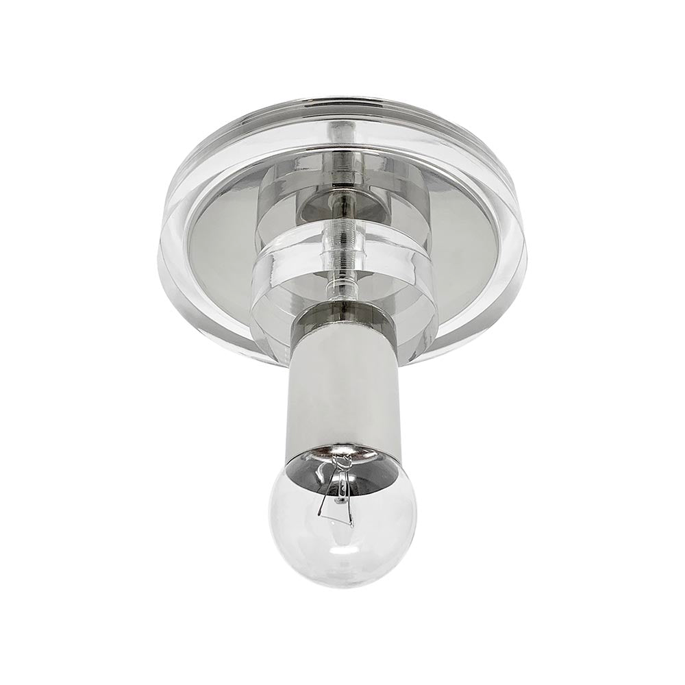 Nickel Lepore flush mount Dutton Brown lighting