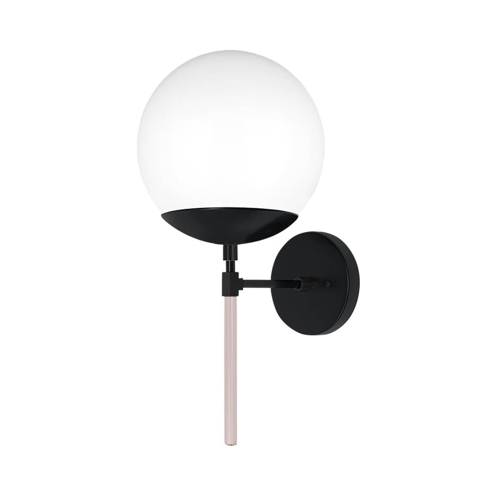 Black and barely color Lolli sconce 8" Dutton Brown lighting