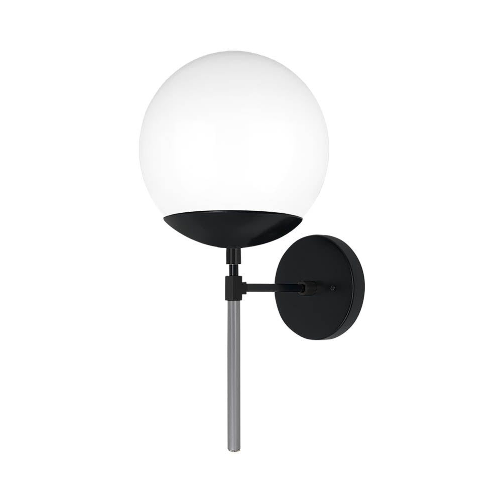 Black and charcoal color Lolli sconce 8" Dutton Brown lighting