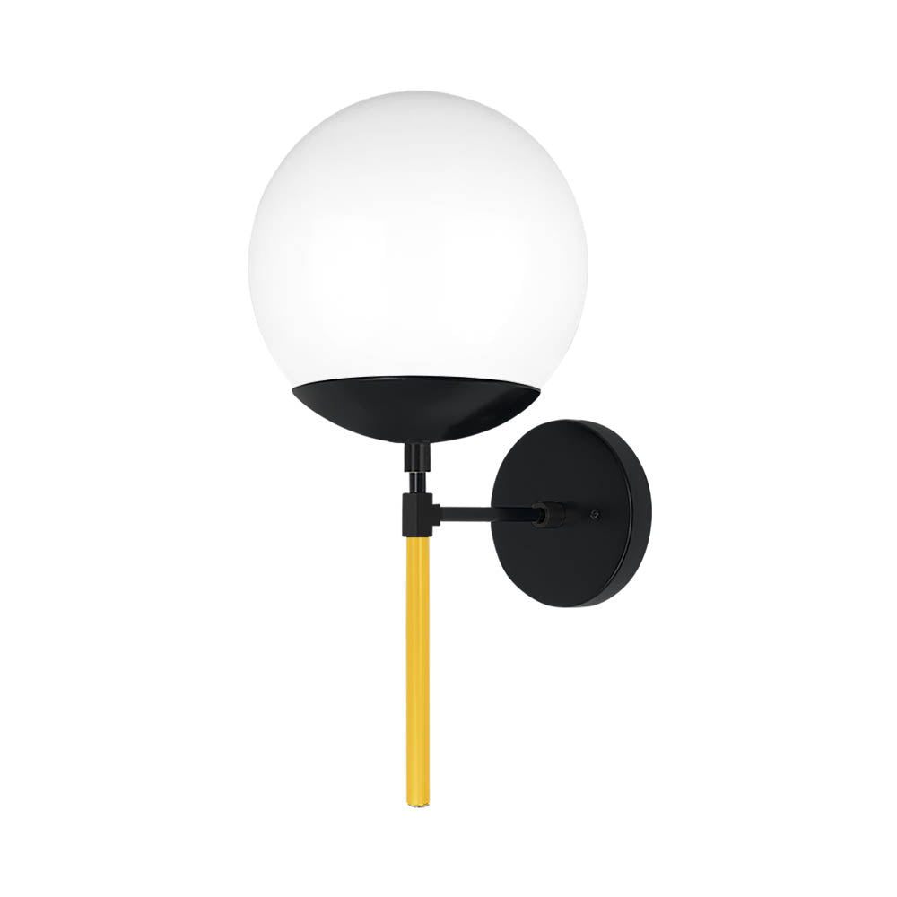 Black and ochre color Lolli sconce 8" Dutton Brown lighting