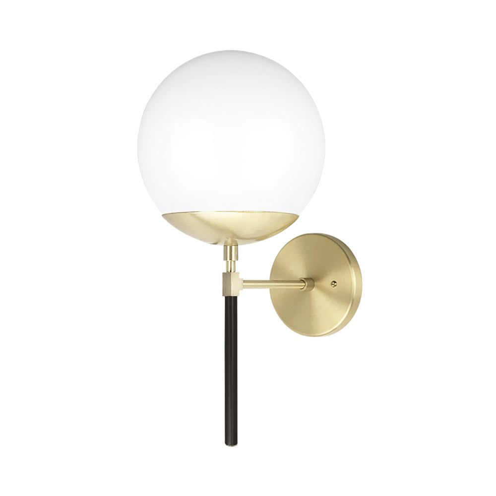 Brass and black color Lolli sconce 8" Dutton Brown lighting