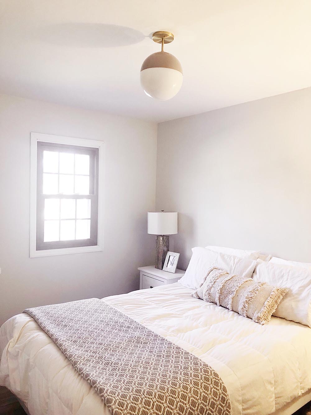 Brass and barely color Lure flush mount 10" by Dutton Brown. Space by Thebanachproject, Brittany Banach. _hover