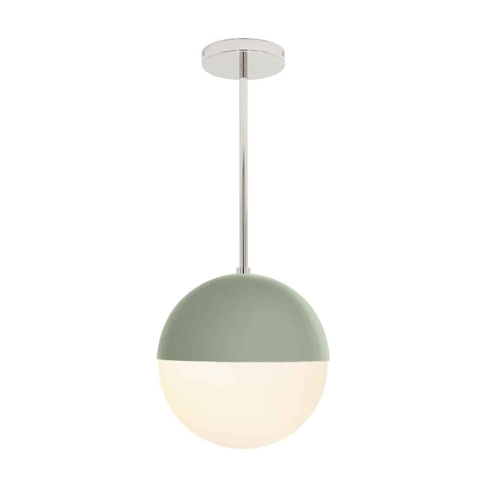 Nickel and spa color Lure pendant 10" Dutton Brown lighting
