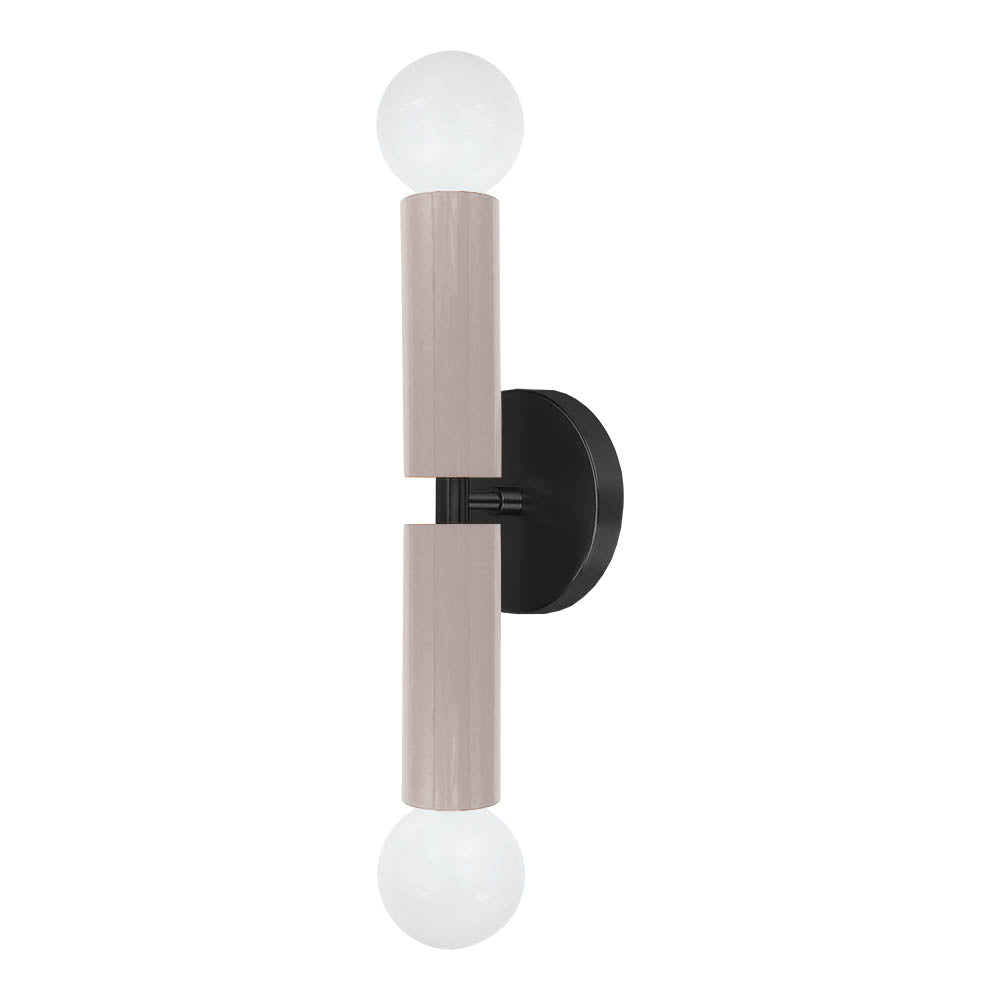 Black and barely color Monarch sconce Dutton Brown lighting