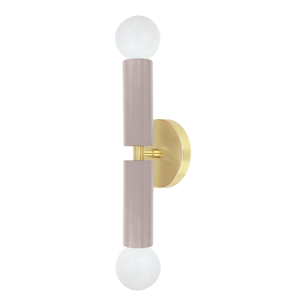 Brass and barely color Monarch sconce Dutton Brown lighting