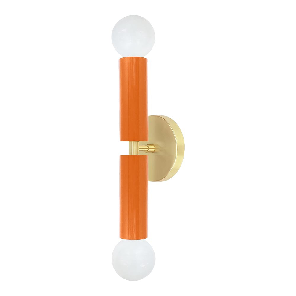Brass and orange color Monarch sconce Dutton Brown lighting