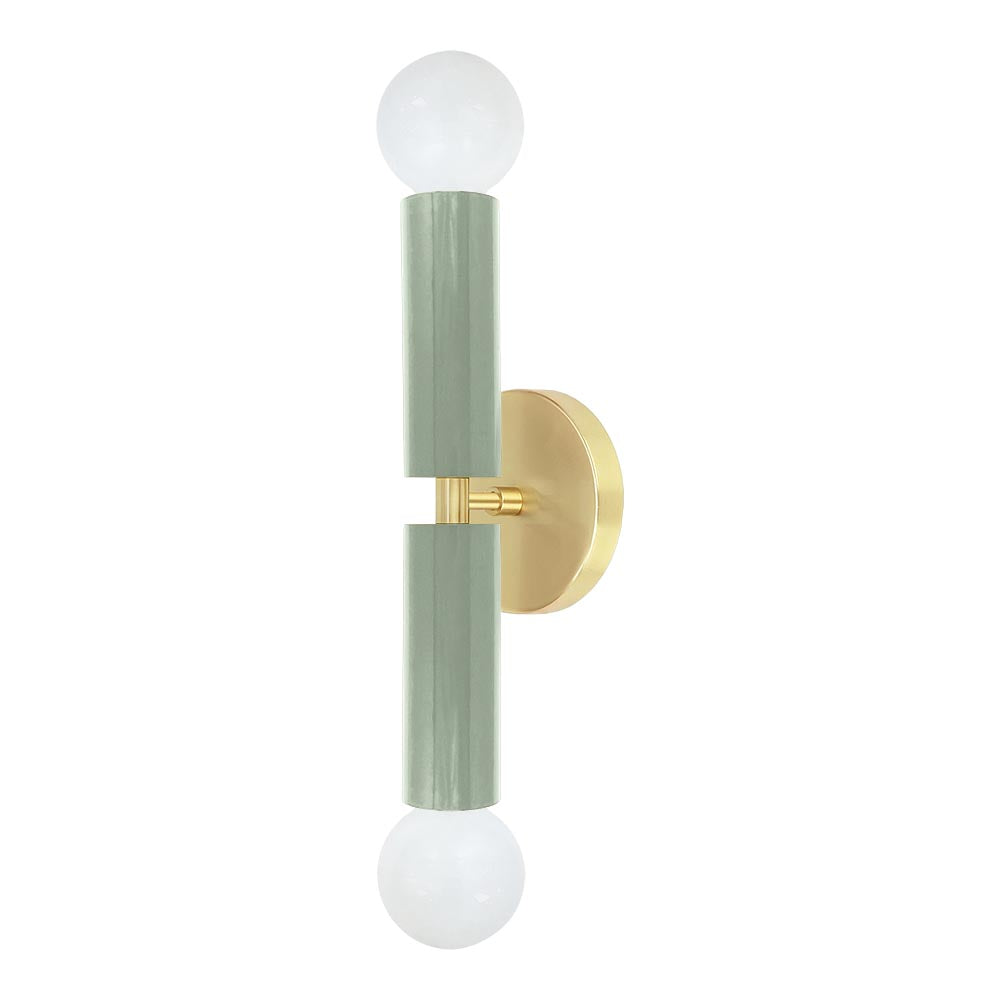 Brass and spa color Monarch sconce Dutton Brown lighting