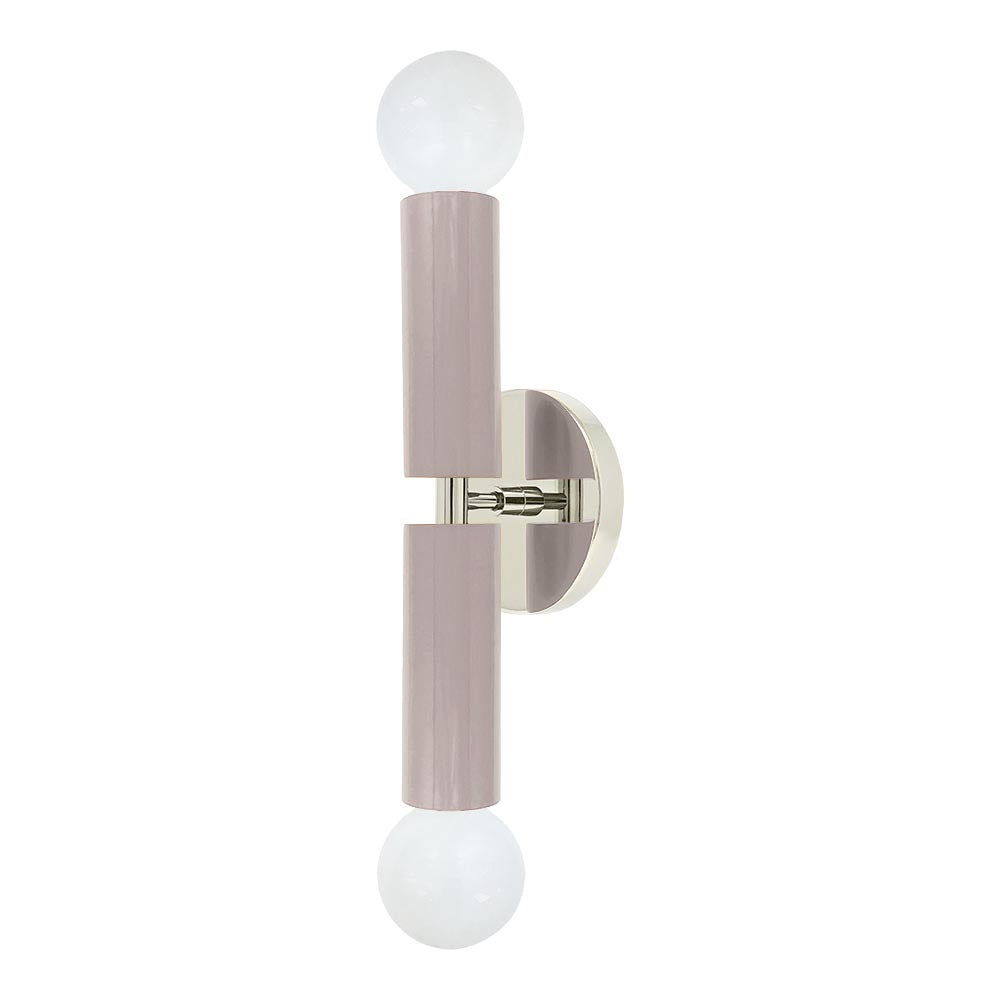 Nickel and barely color Monarch sconce Dutton Brown lighting