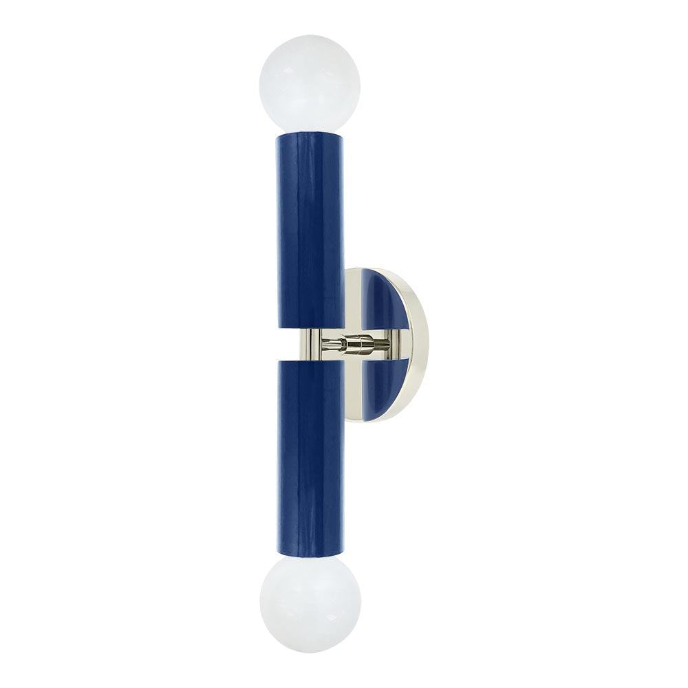 Nickel and cobalt color Monarch sconce Dutton Brown lighting
