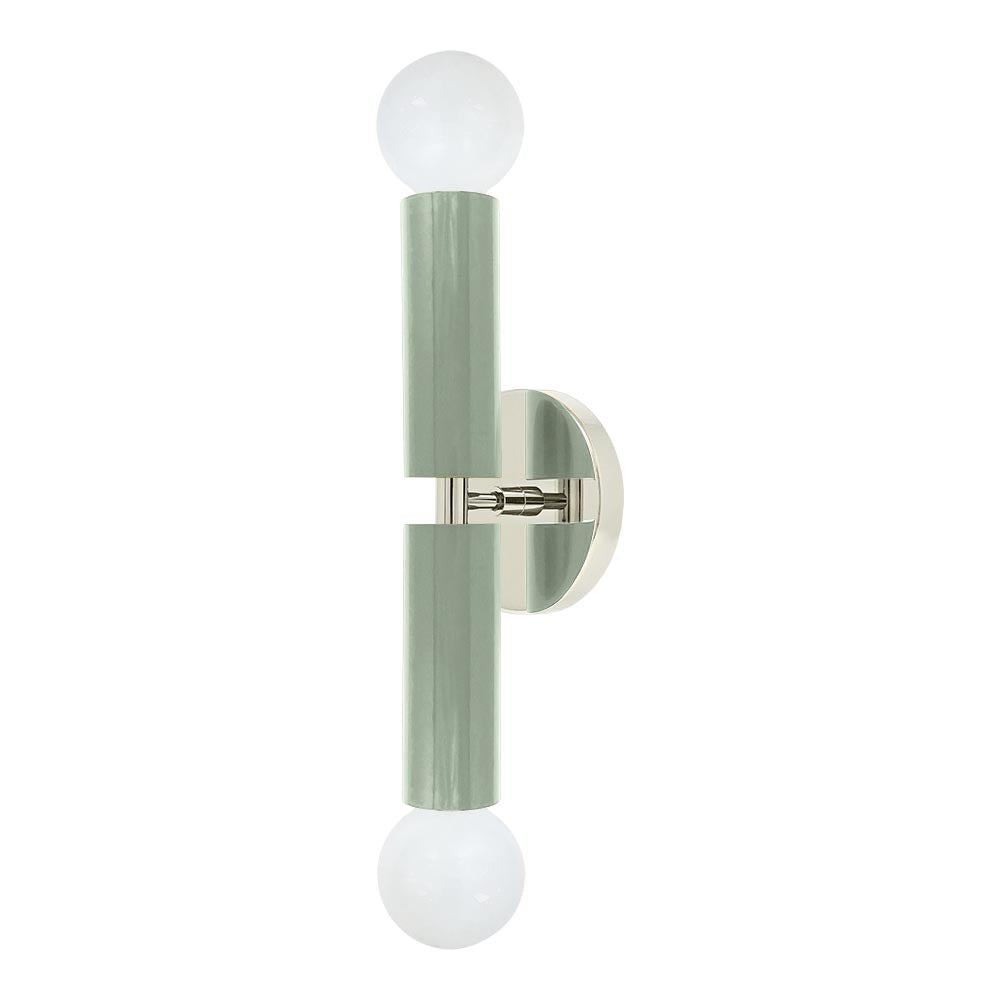 Nickel and spa color Monarch sconce Dutton Brown lighting