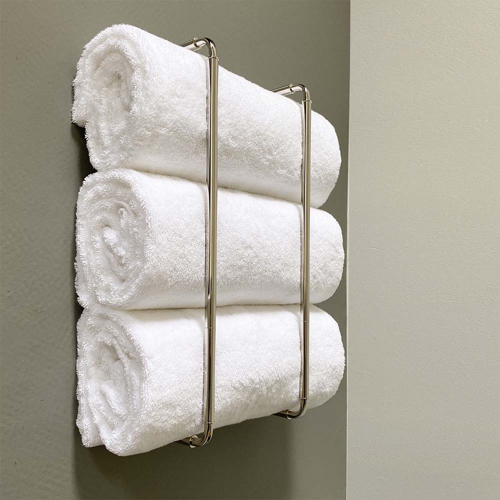 Nickel Throne towel rack 18" by Dutton Brown