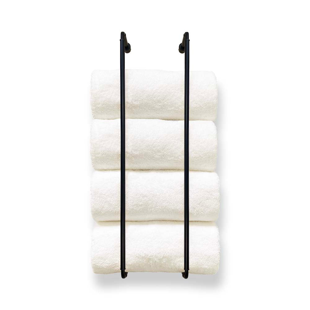 Black Throne towel rack 24" Dutton Brown lighting