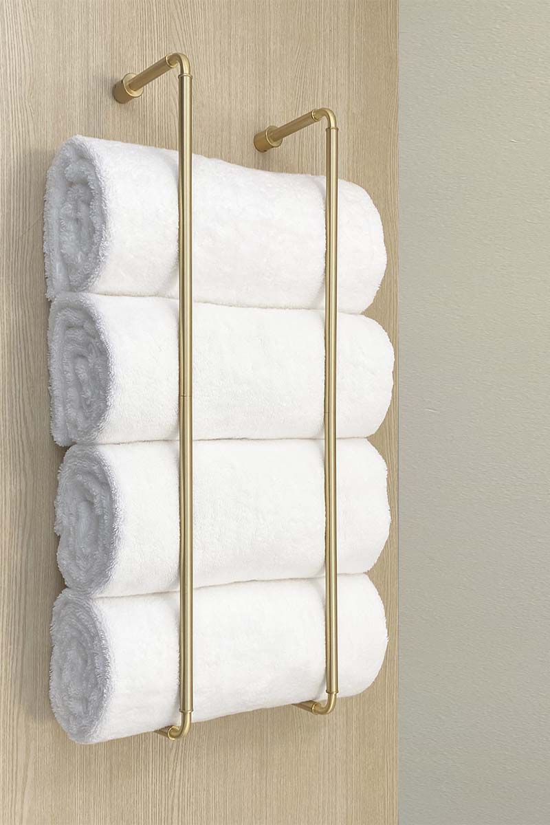 Brass Throne towel rack 24" by Dutton Brown _hover