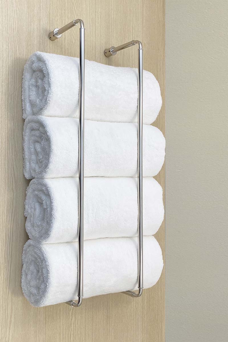 Nickel Throne towel rack 24" by Dutton Brown _hover