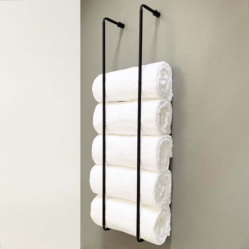 Black Throne towel rack 36" by Dutton Brown