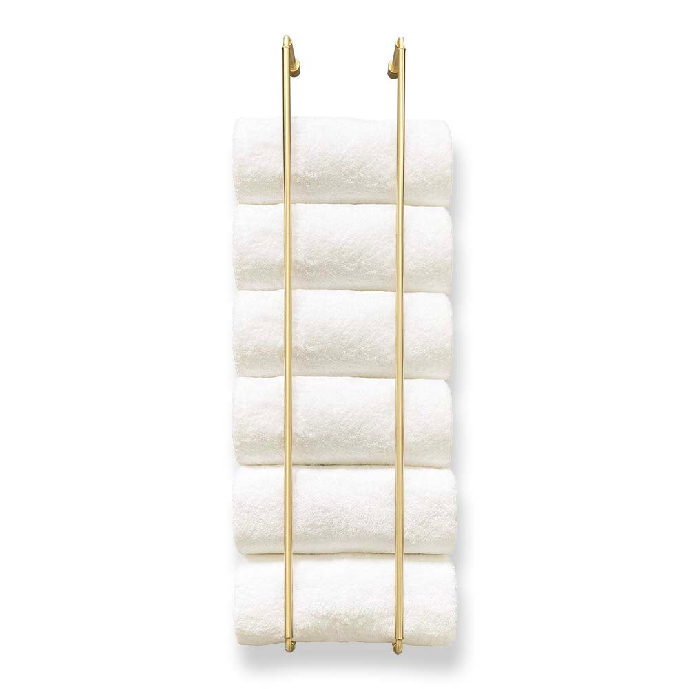 Brass Throne towel rack 36" Dutton Brown hardware