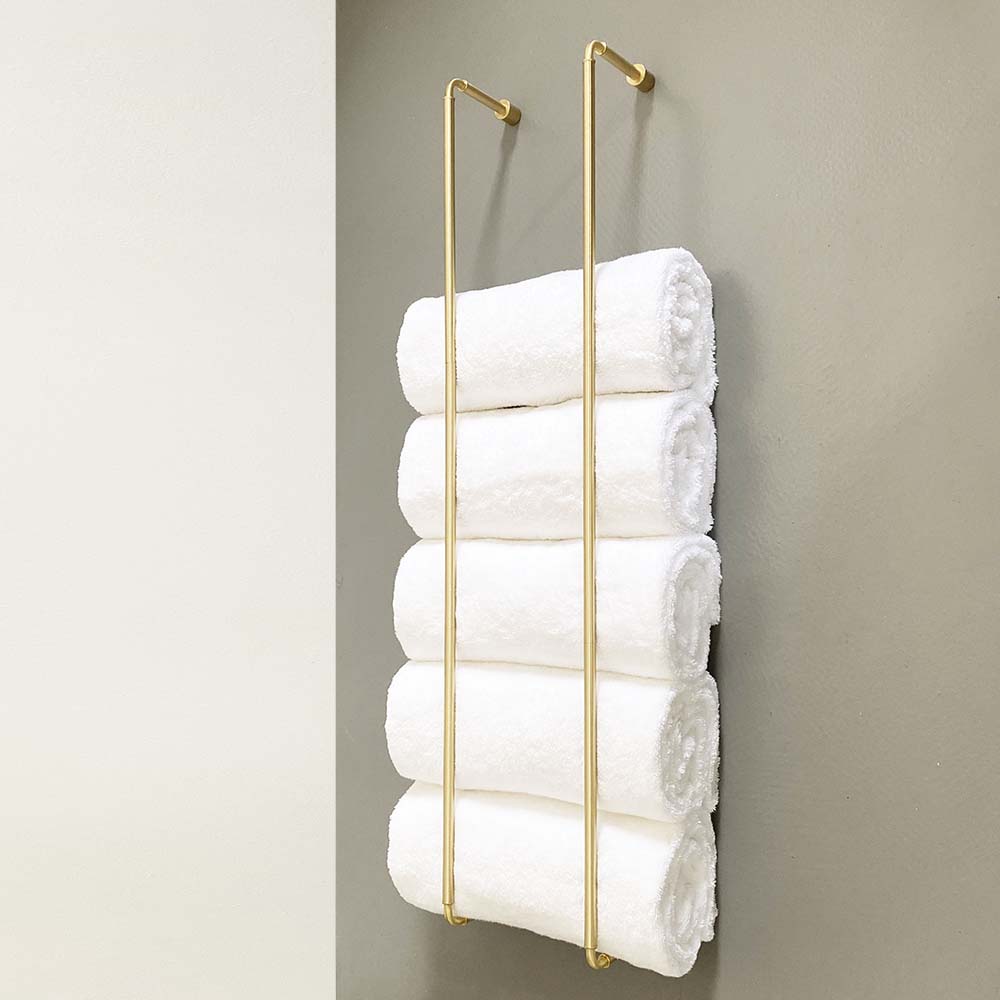 Brass Throne towel rack 36" by Dutton Brown