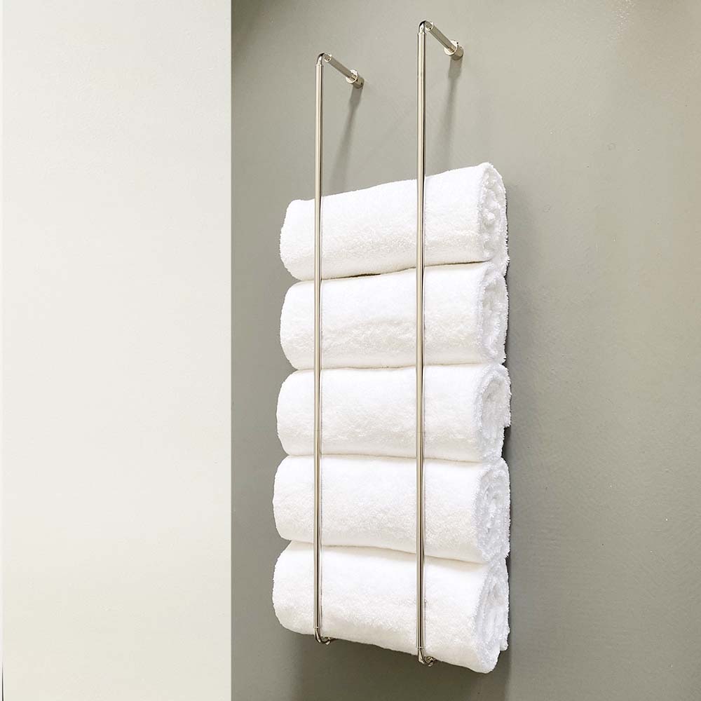 Nickel Throne towel rack 36" by Dutton Brown