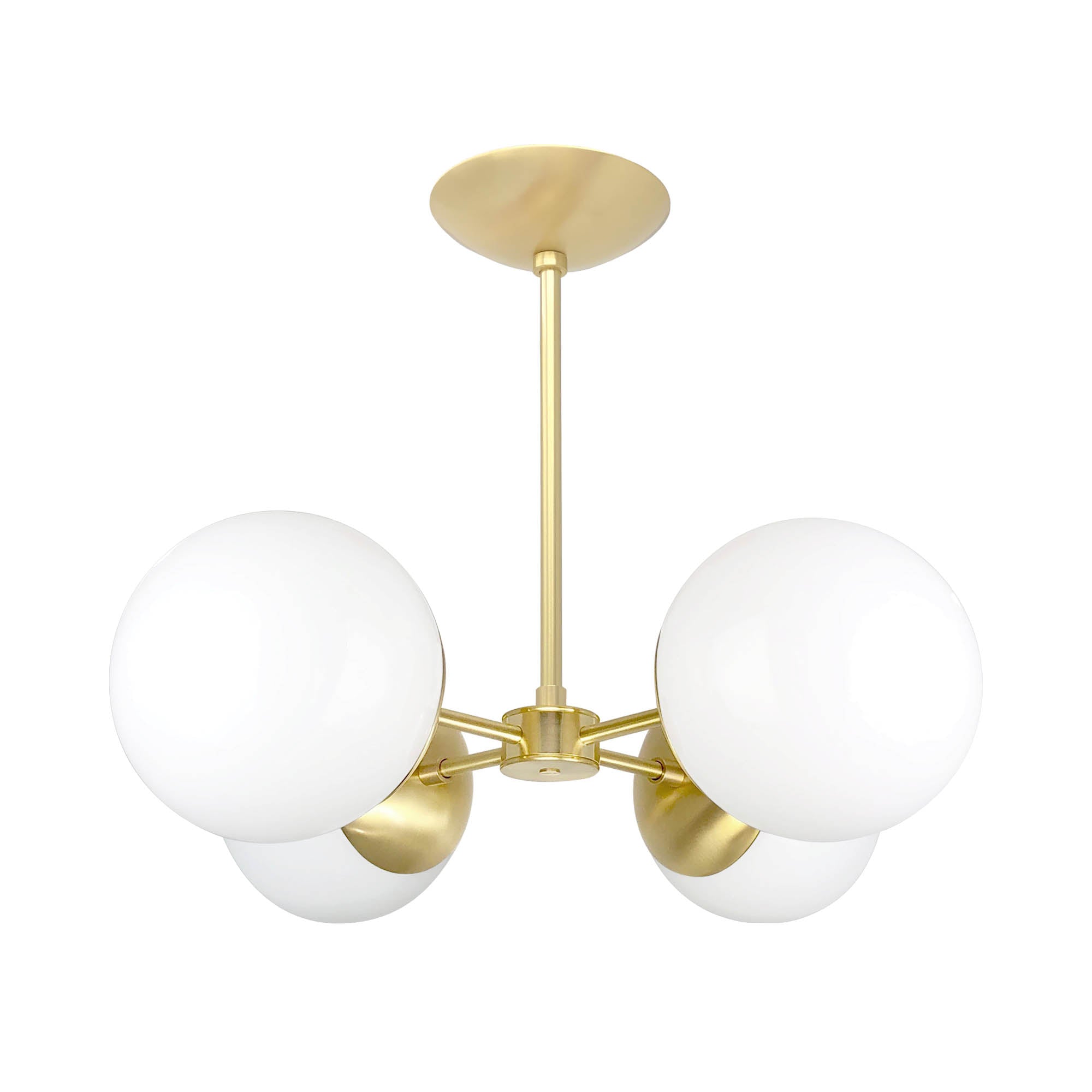 Brass Orbi chandelier Dutton Brown lighting