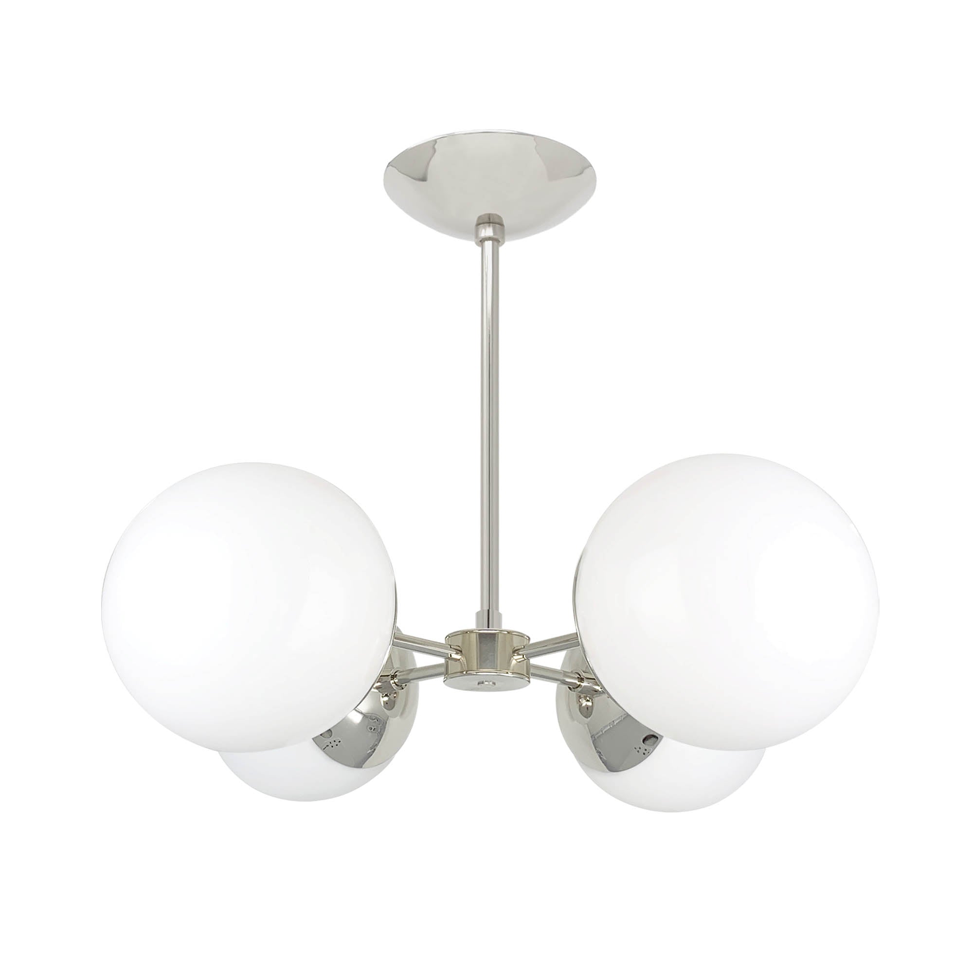 Nickel Orbi chandelier Dutton Brown lighting