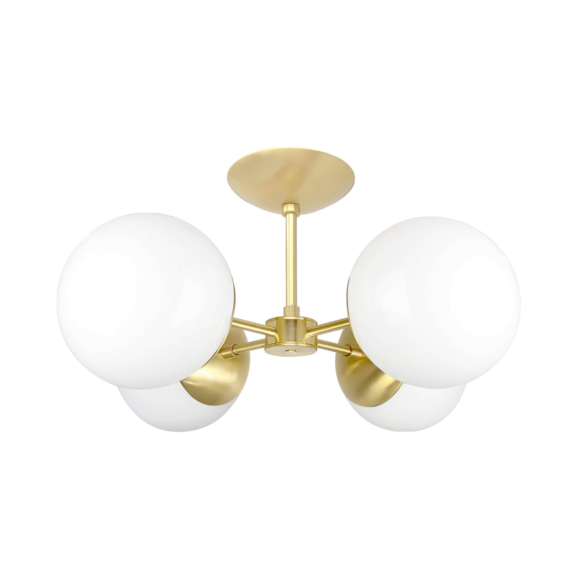 Brass Orbi flush mount Dutton Brown lighting