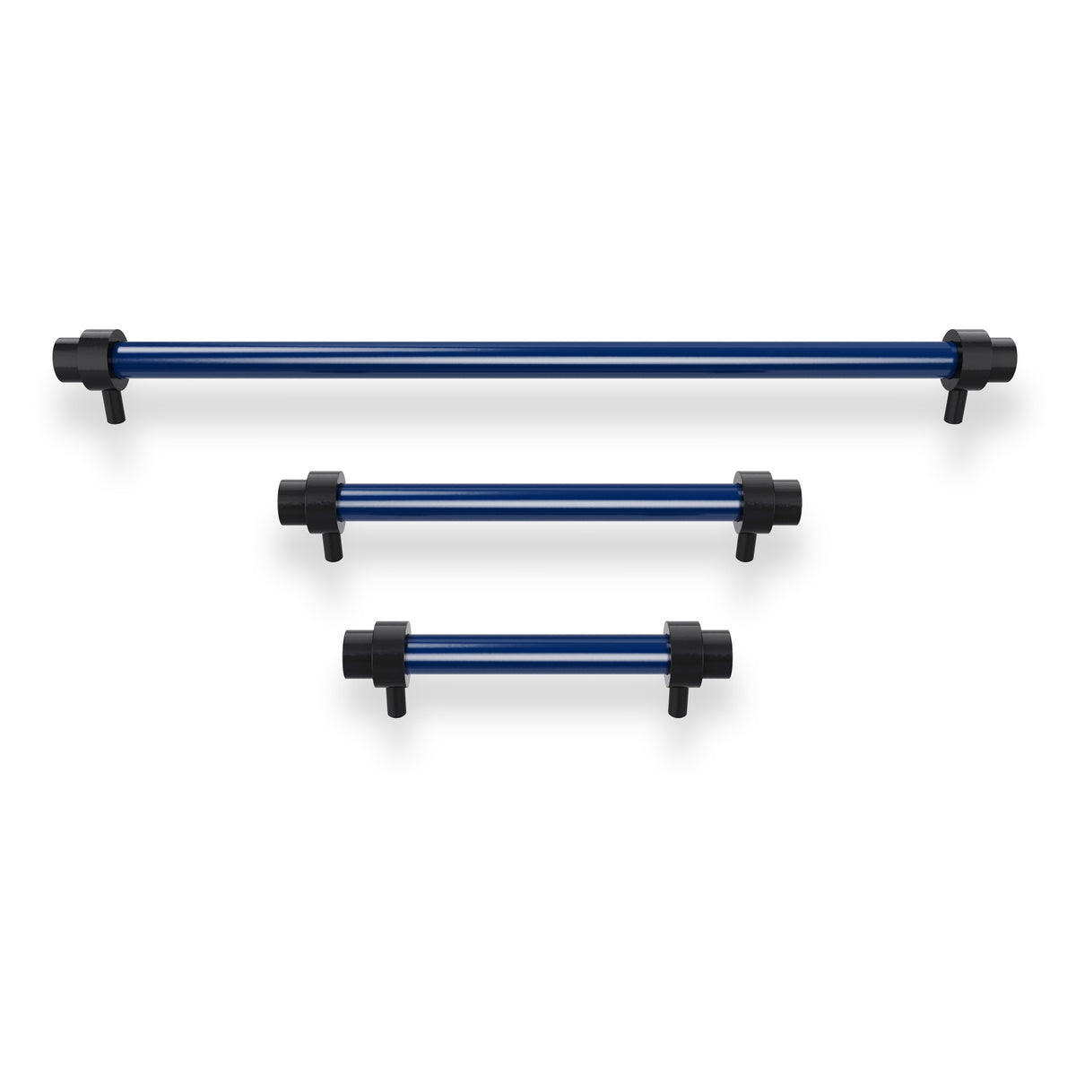 Black and cobalt color Persona pull Dutton Brown hardware