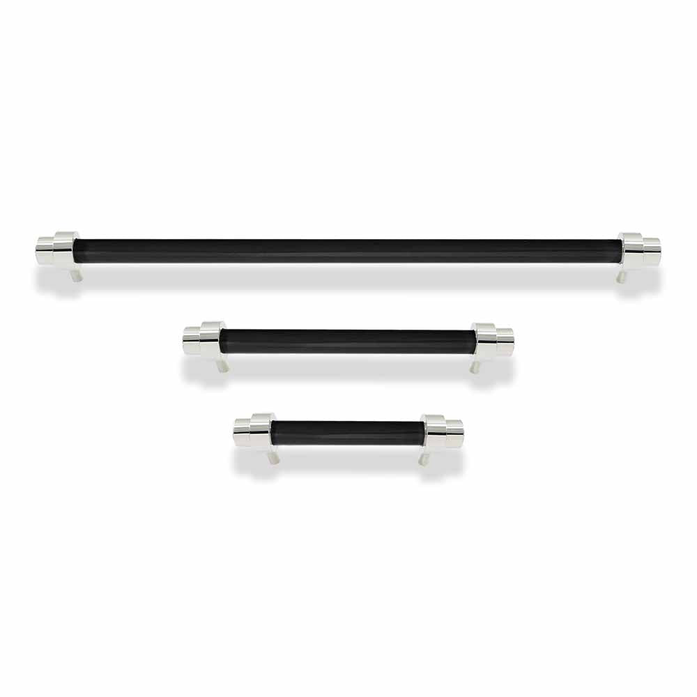 nickel and black persona cabinet pull dutton brown hardware