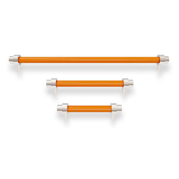 nickel and orange persona cabinet pull dutton brown hardware