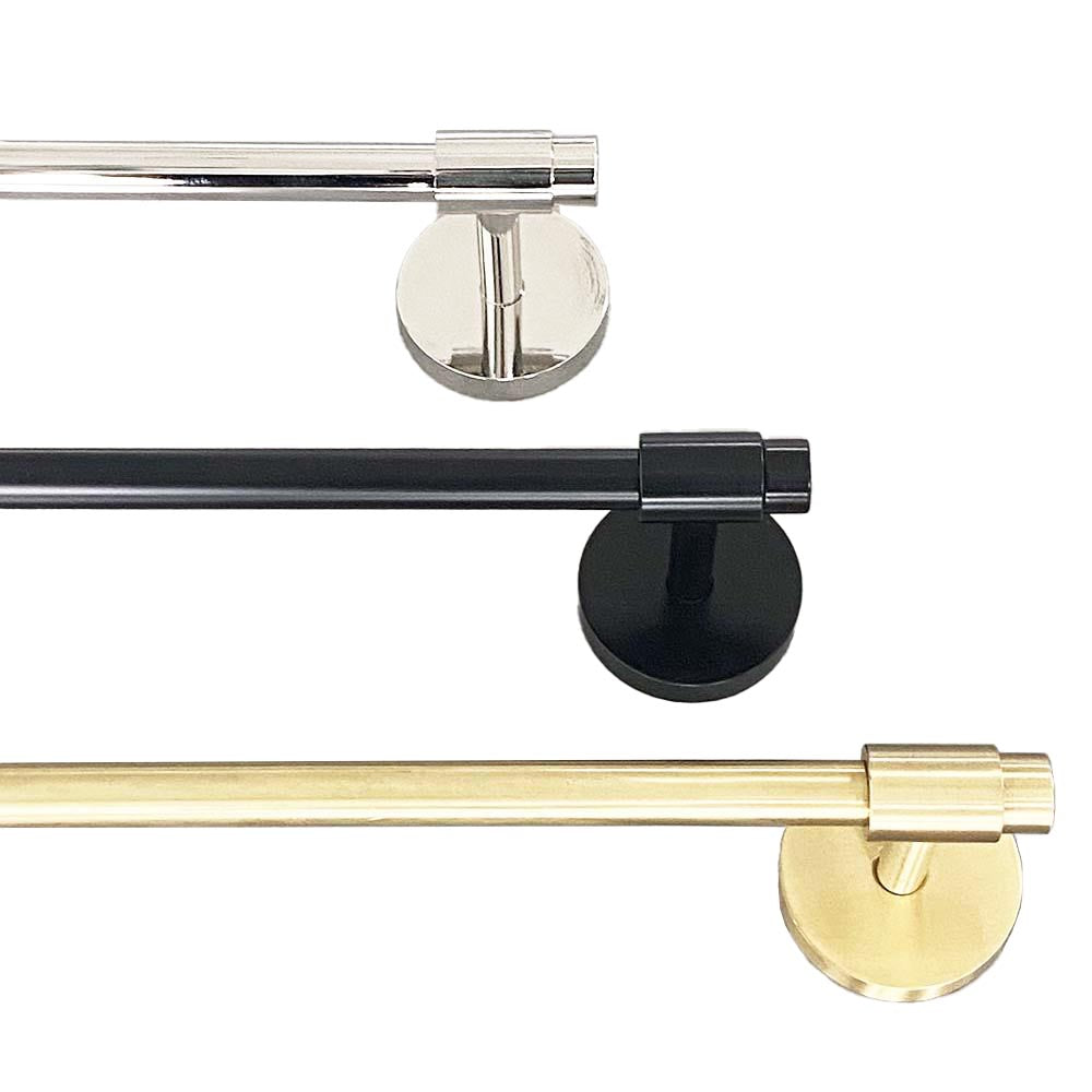 Black and 2025 brass towel bar