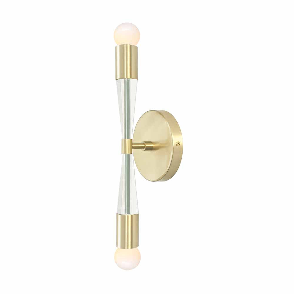 Brass and spa color Phoenix sconce Dutton Brown lighting