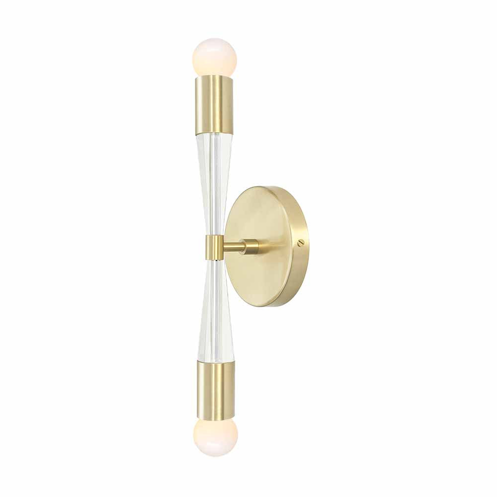 Brass and white color Phoenix sconce Dutton Brown lighting
