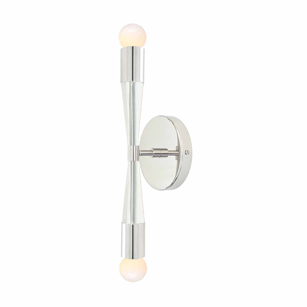 Nickel and chalk color Phoenix sconce Dutton Brown lighting