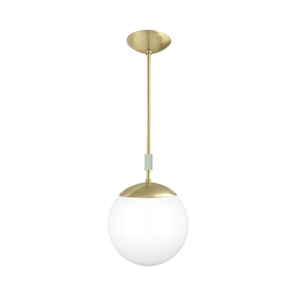 Brass and spa color Pop pendant 10" Dutton Brown lighting