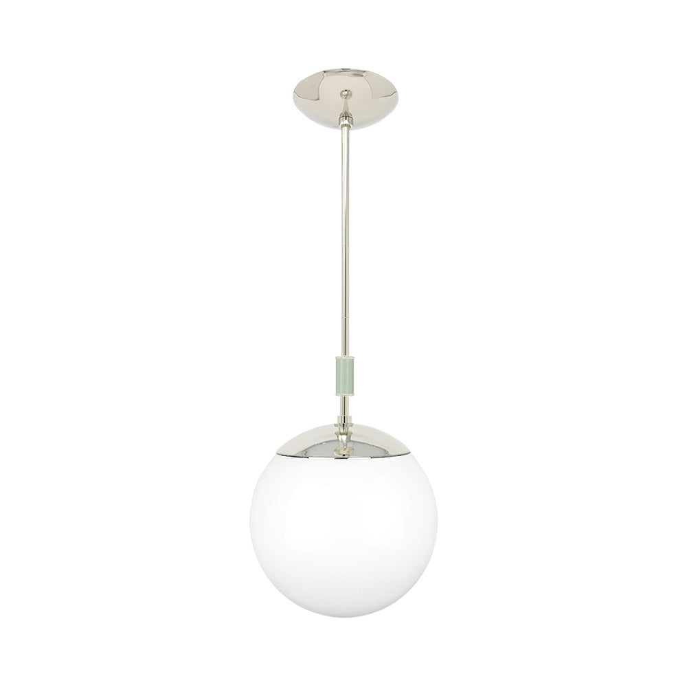 Nickel and spa color Pop pendant 10" Dutton Brown lighting