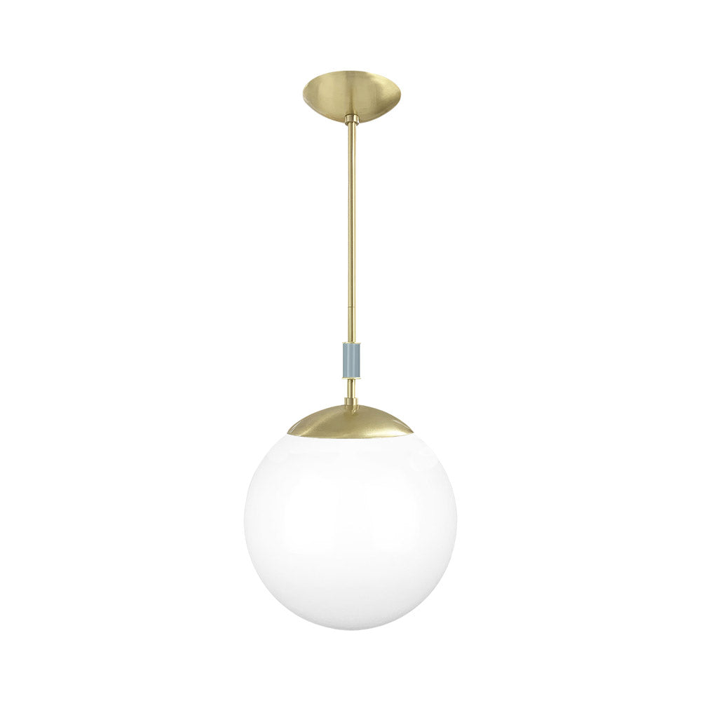Brass and lagoon color Pop pendant 12" Dutton Brown lighting