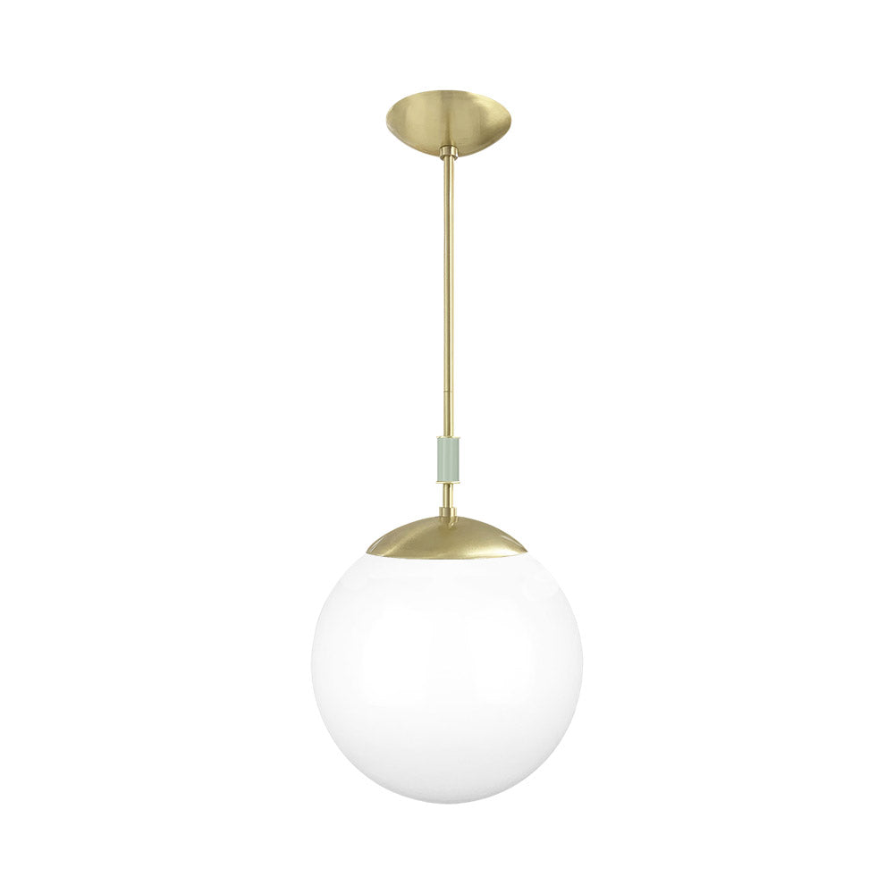 Brass and spa color Pop pendant 12" Dutton Brown lighting