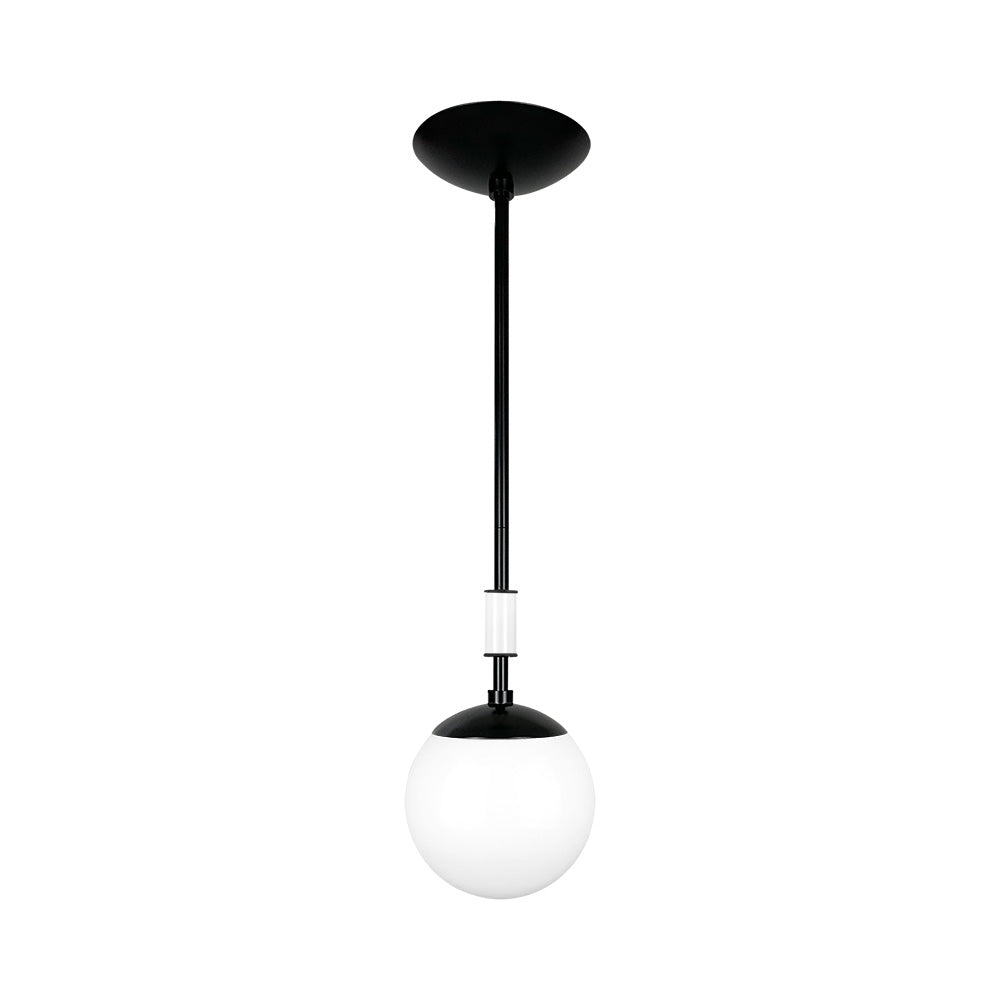 Black and white color Pop pendant 6" Dutton Brown lighting