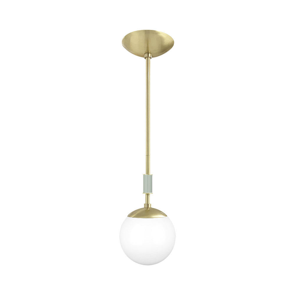 Brass and spa color Pop pendant 6" Dutton Brown lighting