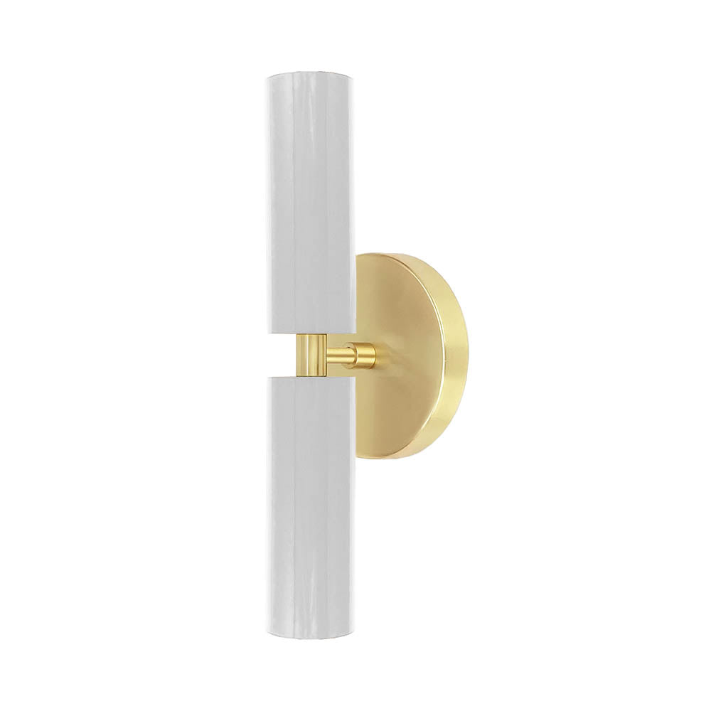 Brass and chalk color Ruler sconce Dutton Brown lighting