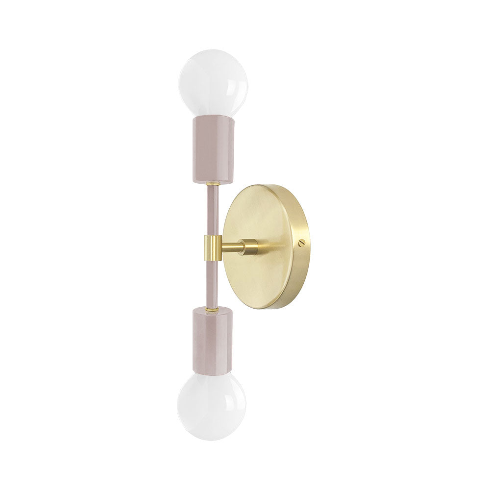 Brass and barely color Scepter sconce 10" Dutton Brown lighting