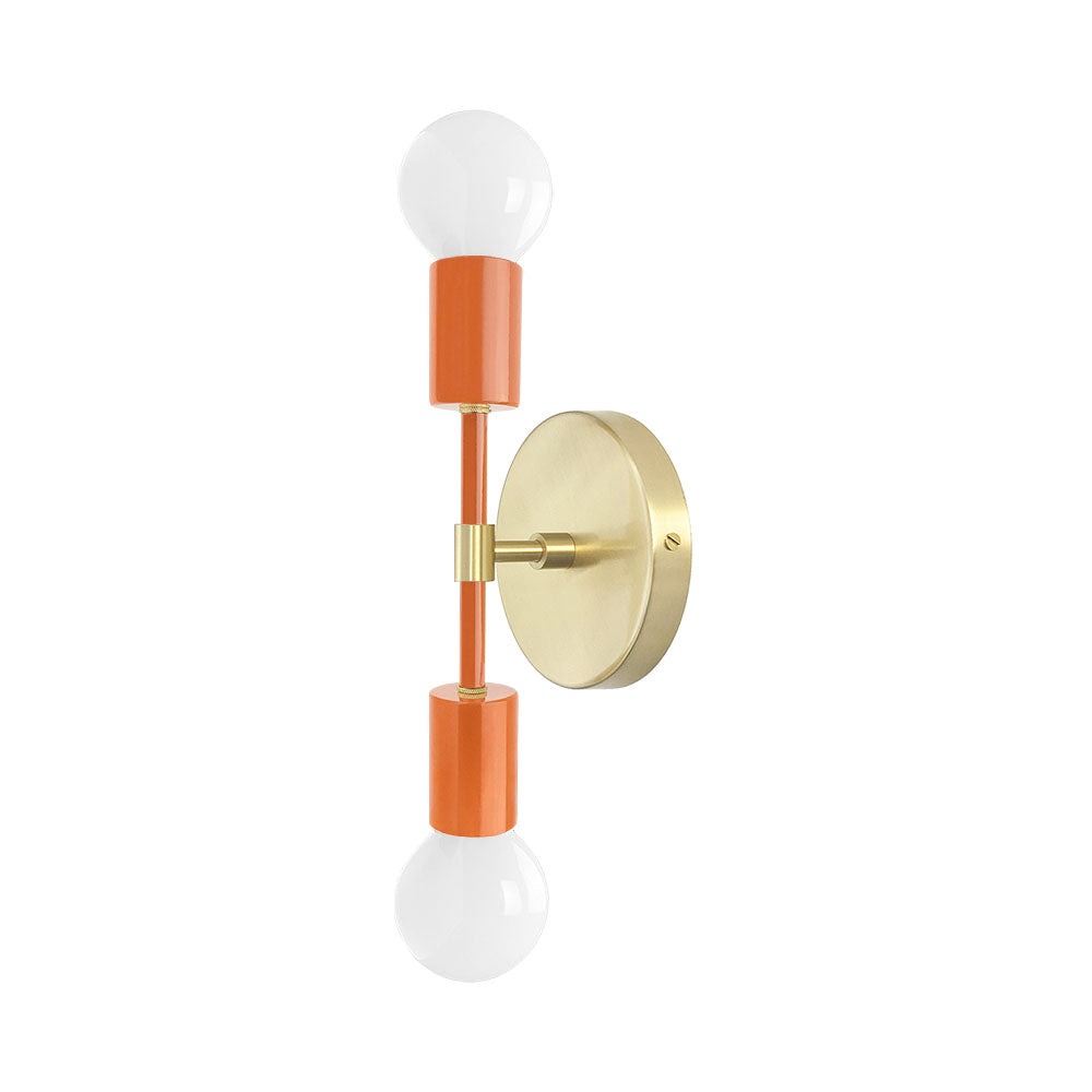 Brass and orange color Scepter sconce 10" Dutton Brown lighting