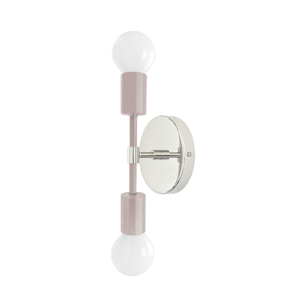 Nickel and barely color Scepter sconce 10" Dutton Brown lighting