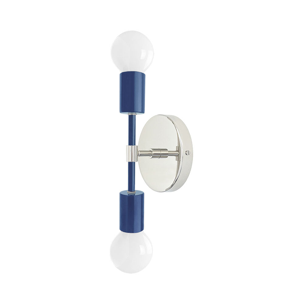 Nickel and cobalt color Scepter sconce 10" Dutton Brown lighting