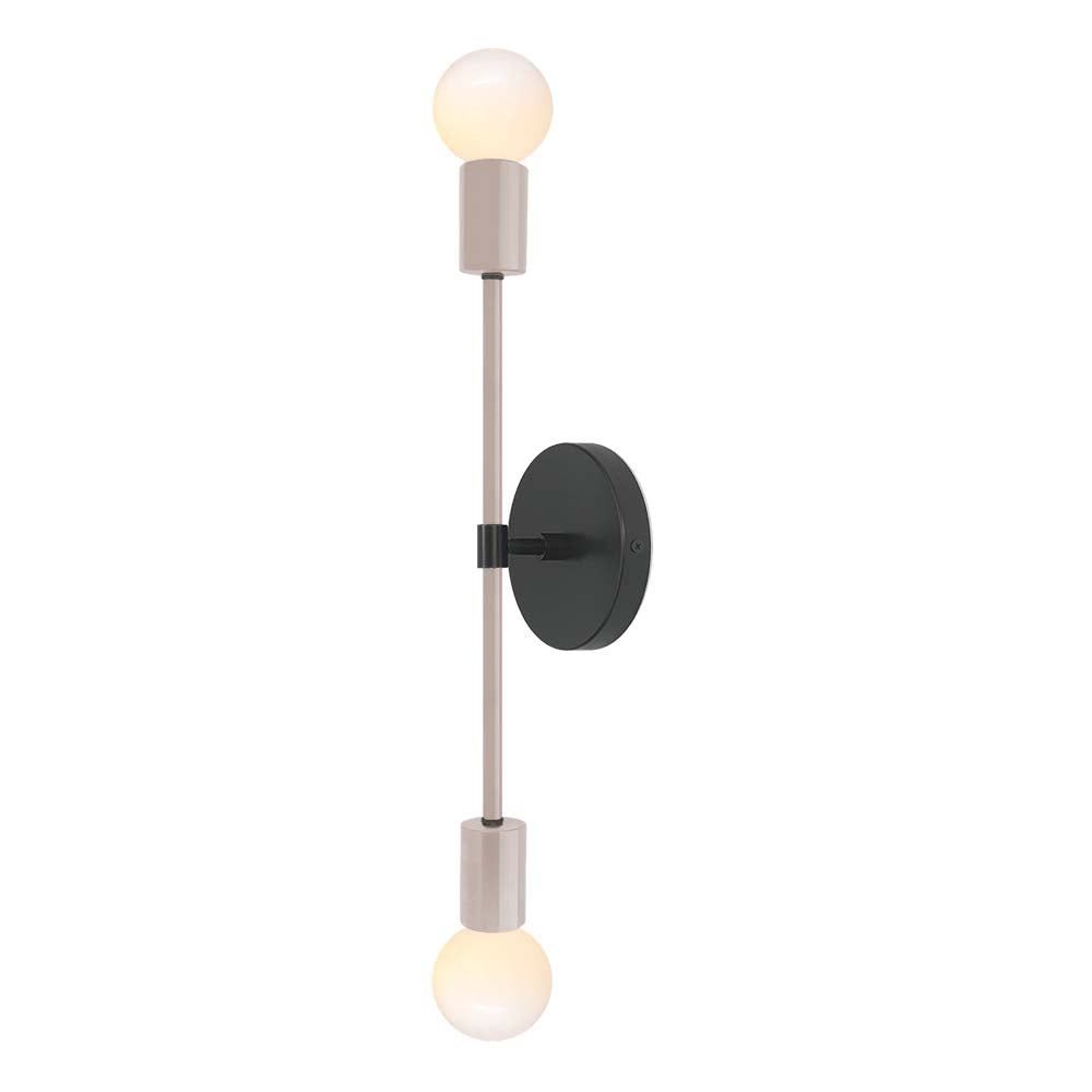 Black and barely color Scepter sconce 18" Dutton Brown lighting