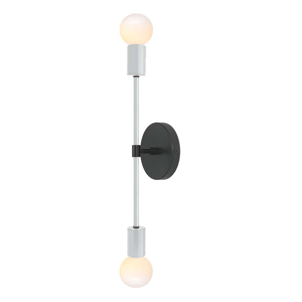 Black and chalk color Scepter sconce 18" Dutton Brown lighting